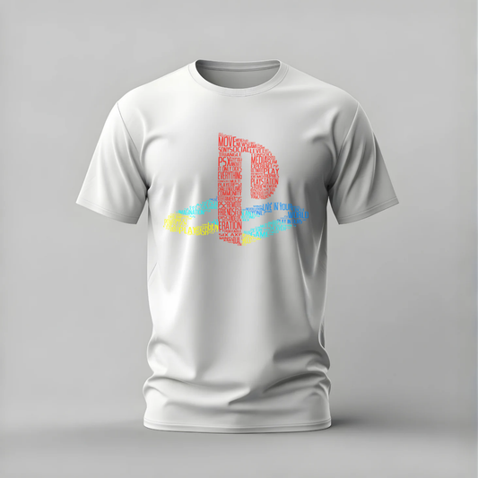 PLAYSTATION Word Art Logo Graphic T-Shirt