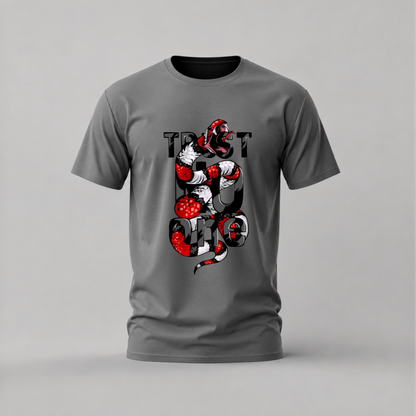 TRUST NO ONE Snake Graphic T-Shirt