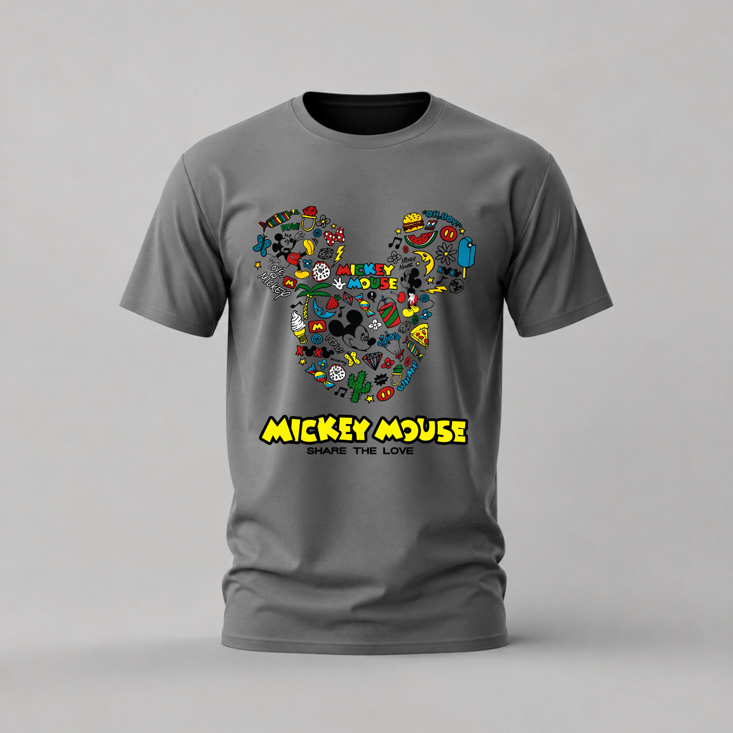 MICKEY MOUSE Doodle Graphic T-Shirt