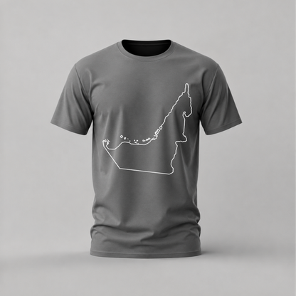 UAE Map Outline Graphic T-Shirt