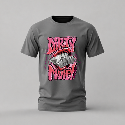 DIRTY MONEY Lips Graphic T-Shirt