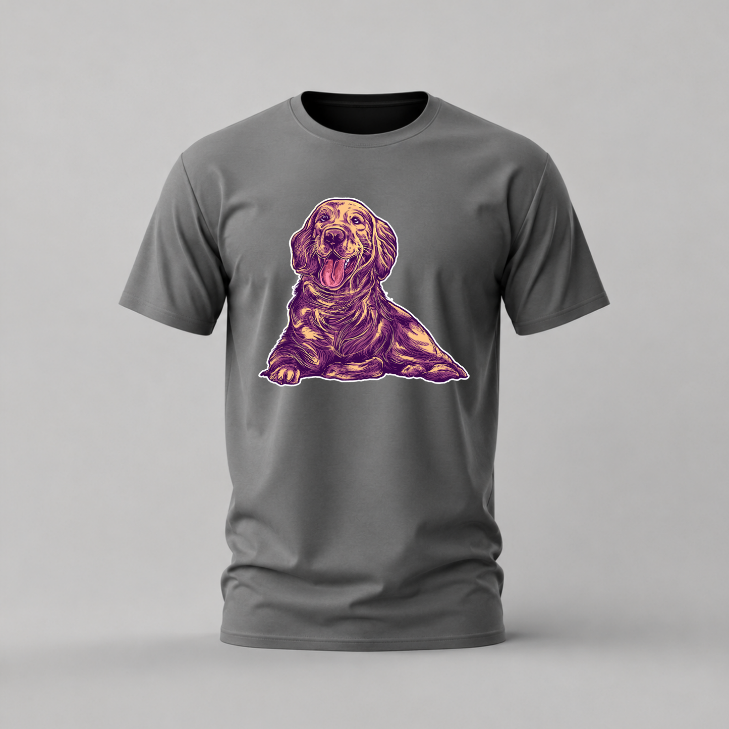 HAPPY GOLDEN RETRIEVER Graphic T-Shirt