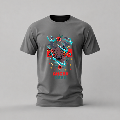 ANGRY DEER Graphic T-Shirt