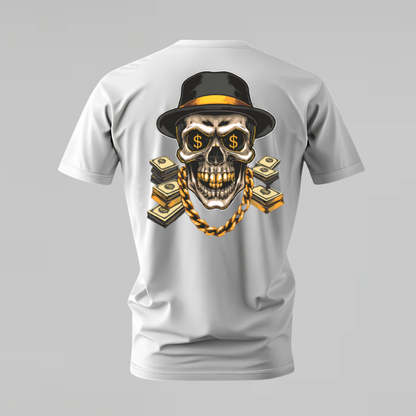 MONEY SKULL Graphic T-Shirt