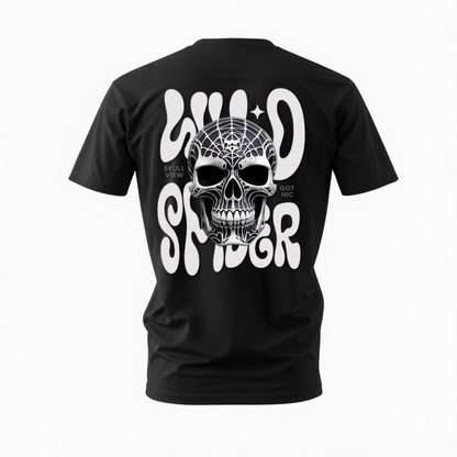 WILD SPIDER Skull Graphic T-Shirt
