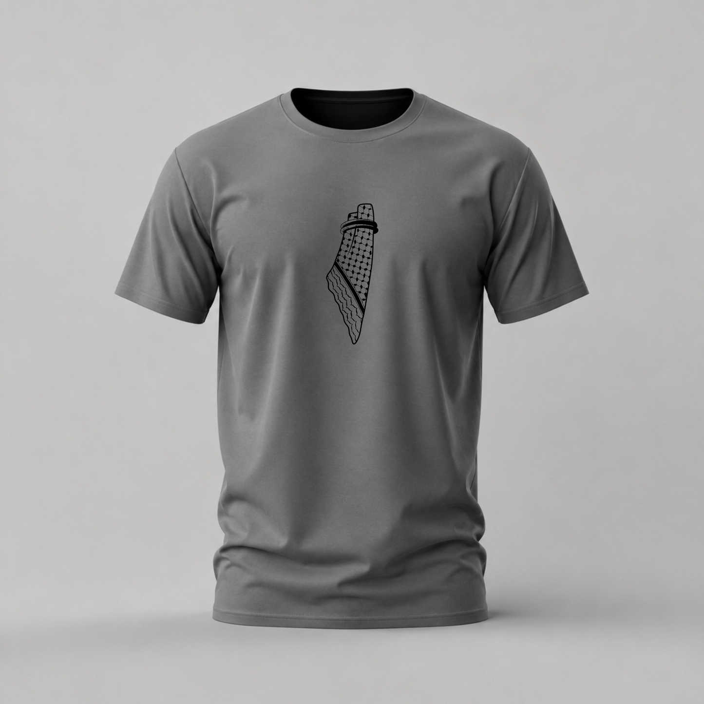 PALESTINE KEFFIYEH MAP Graphic T-Shirt