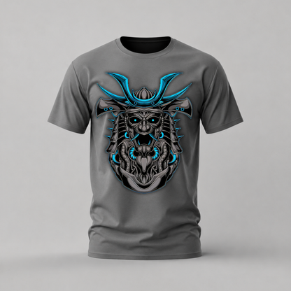 CYBER SAMURAI Helmet Graphic T-Shirt