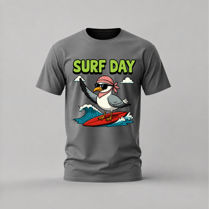 SURF DAY Seagull Graphic T-Shirt