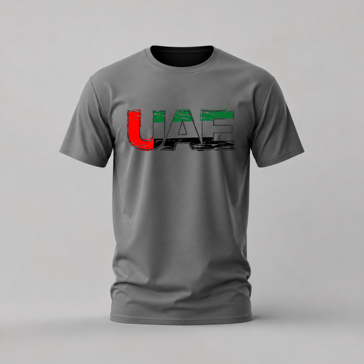 UAE Flag Text Graphic T-Shirt