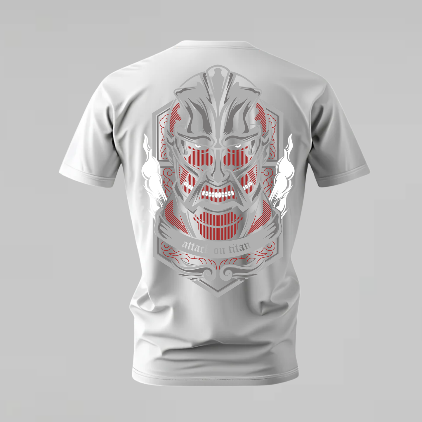 ATTACK ON TITAN Armored Face Graphic T-Shirt