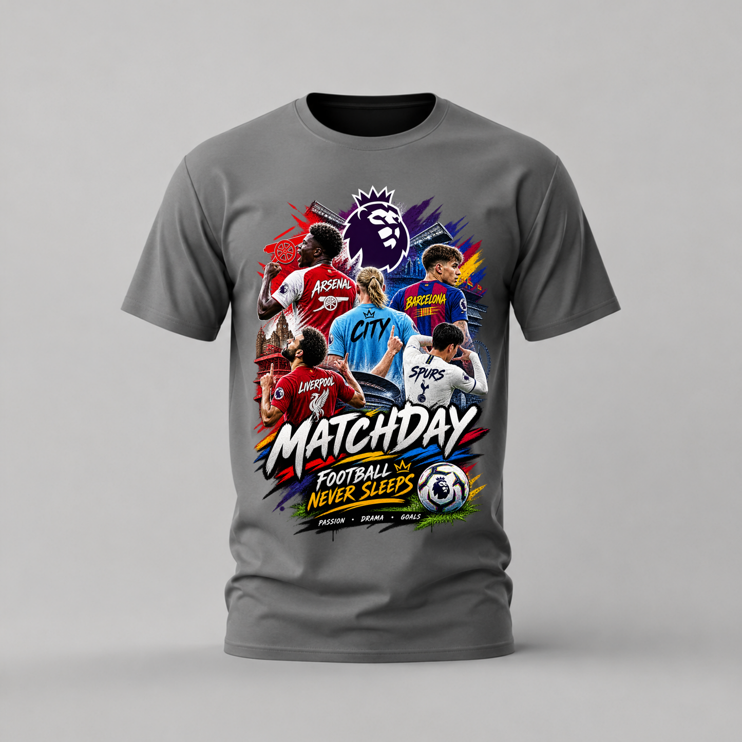 MATCHDAY FOOTBALL NEVER SLEEPS Graphic T-Shirt