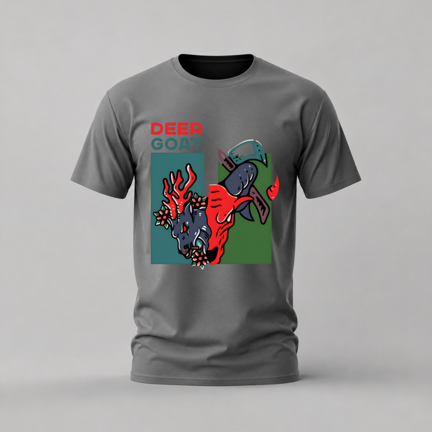 DEER GOAT Graphic T-Shirt