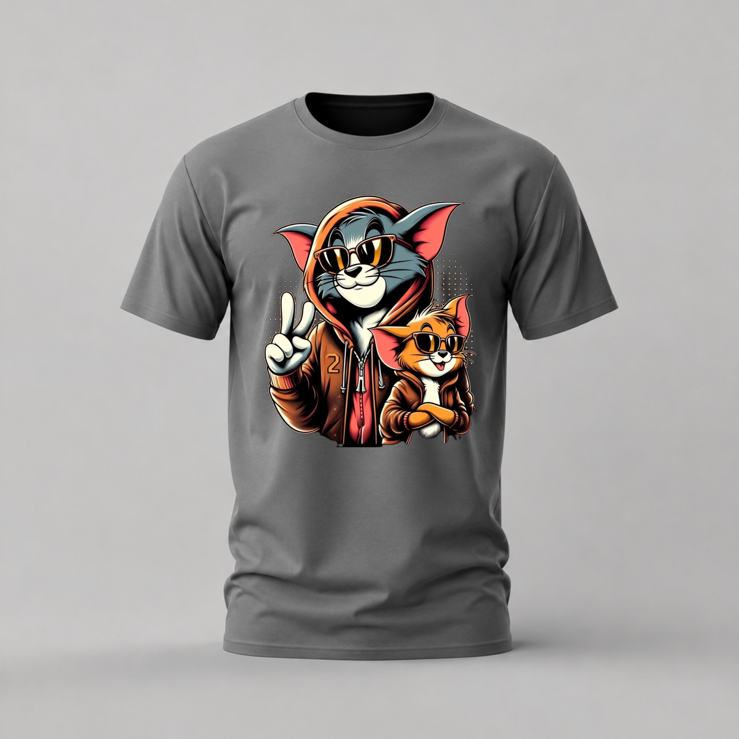 TOM & JERRY Streetwear Graphic T-Shirt