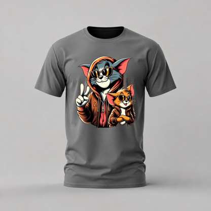 TOM & JERRY Streetwear Graphic T-Shirt