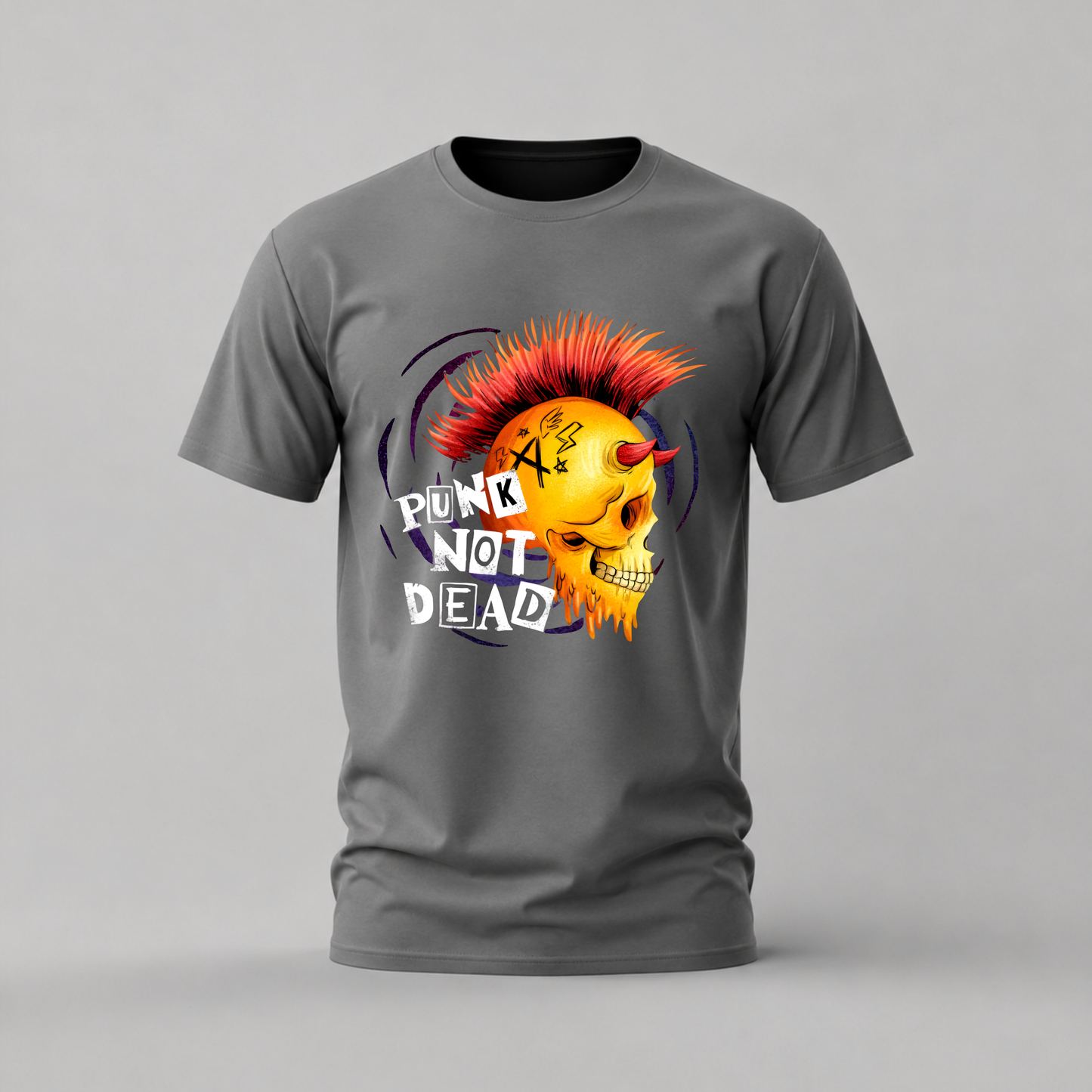 PUNK NOT DEAD Skull Graphic T-Shirt