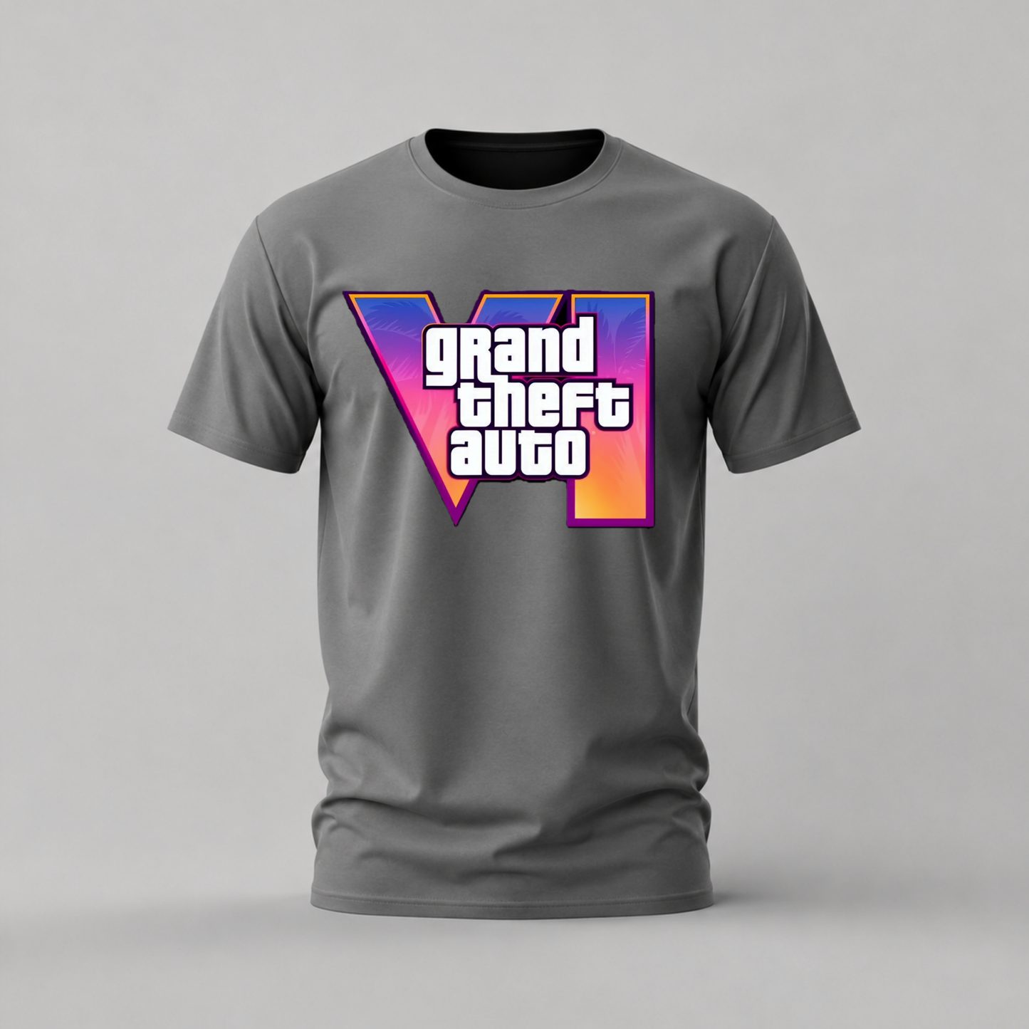GRAND THEFT AUTO VI Logo Graphic T-Shirt