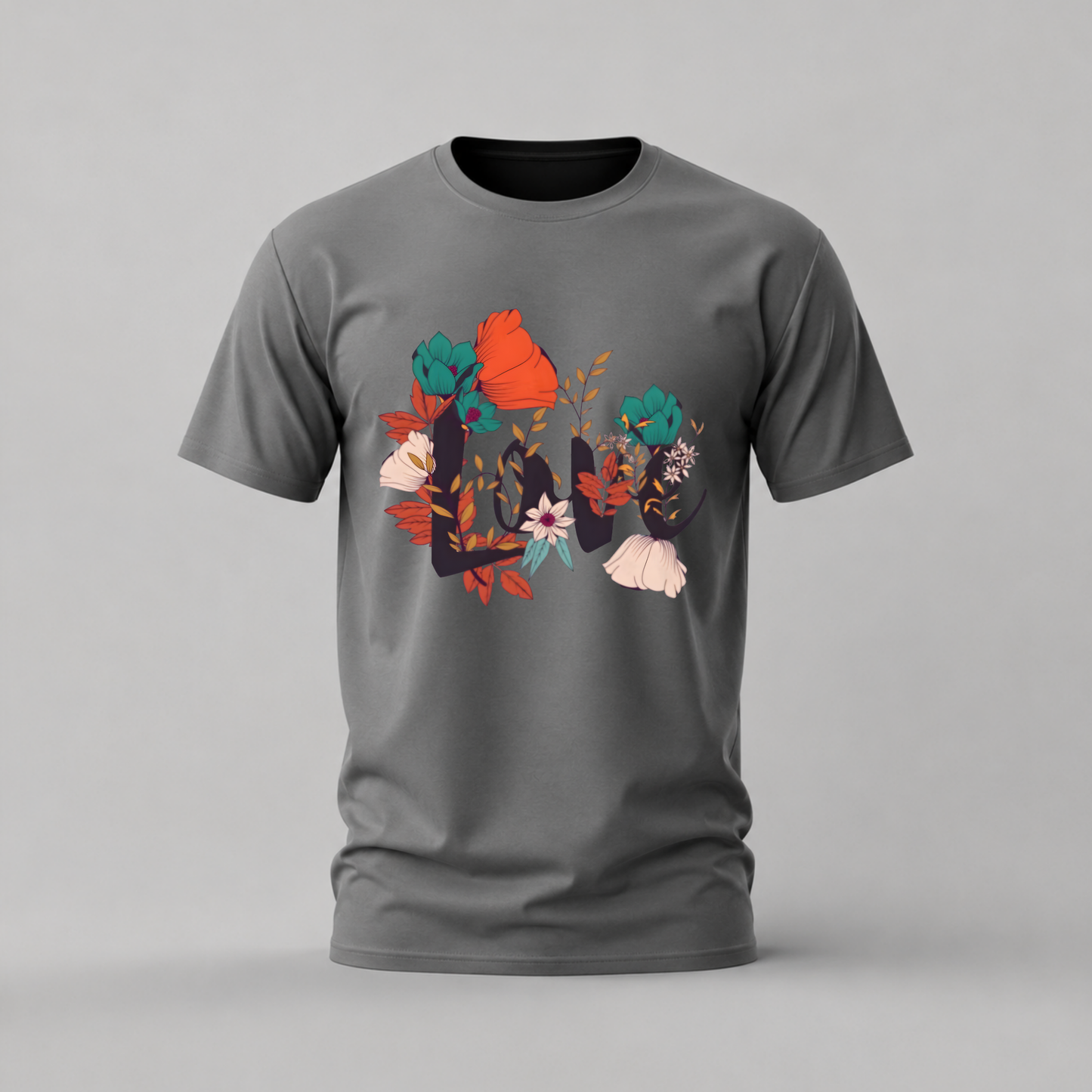LOVE Floral Graphic T-Shirt