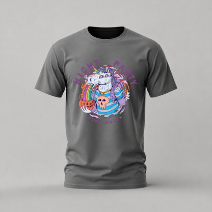 NIGHT PARTY Unicorn Graphic T-Shirt