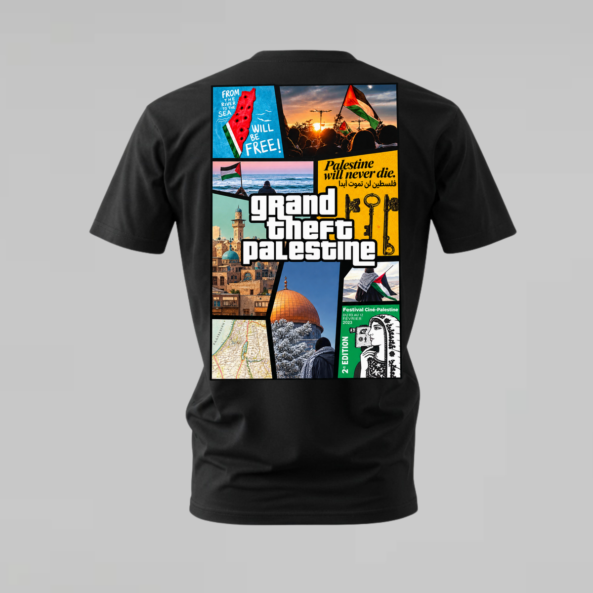 GRAND THEFT PALESTINE Graphic T-Shirt