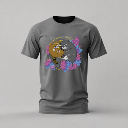 YIN YANG CATS Graphic T-Shirt