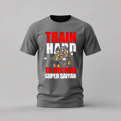 TRAIN HARD SUPER SAIYAN Graphic T-Shirt