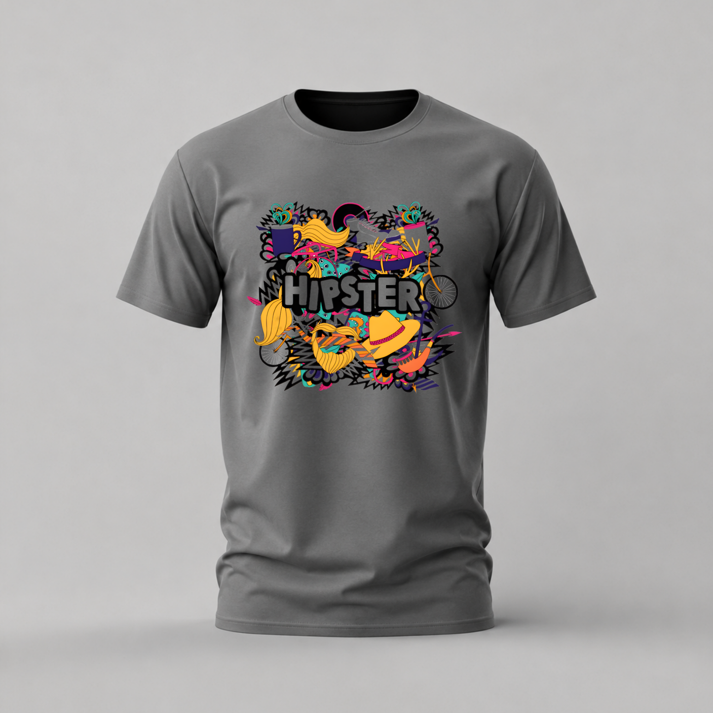 HIPSTER Collage Graphic T-Shirt