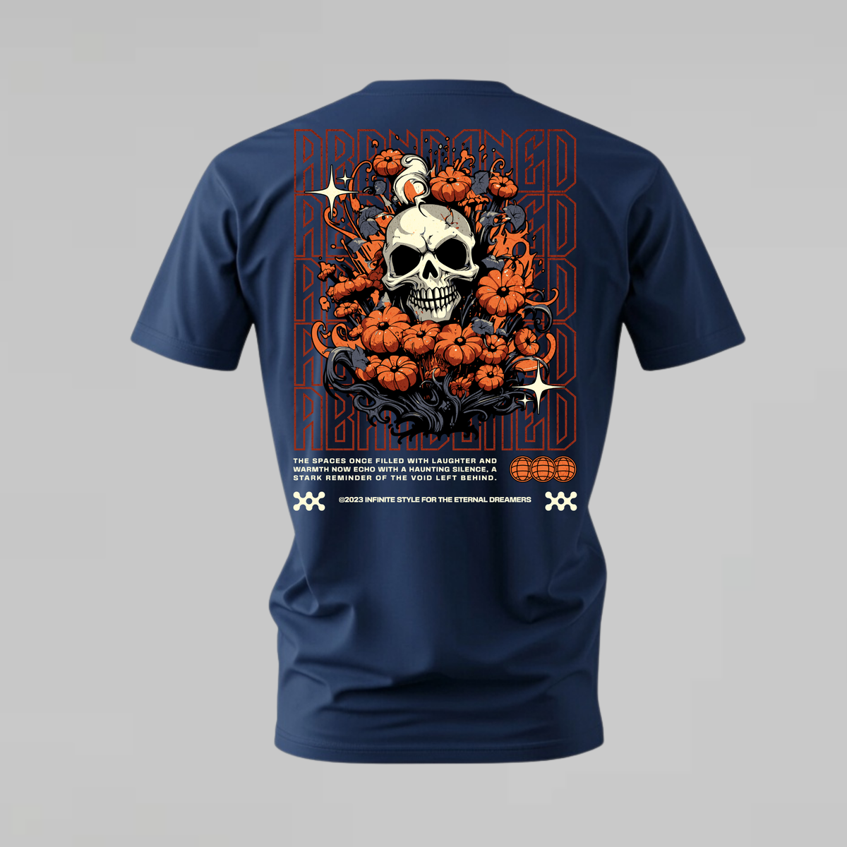 ABANDONED SKULL Graphic T-Shirt