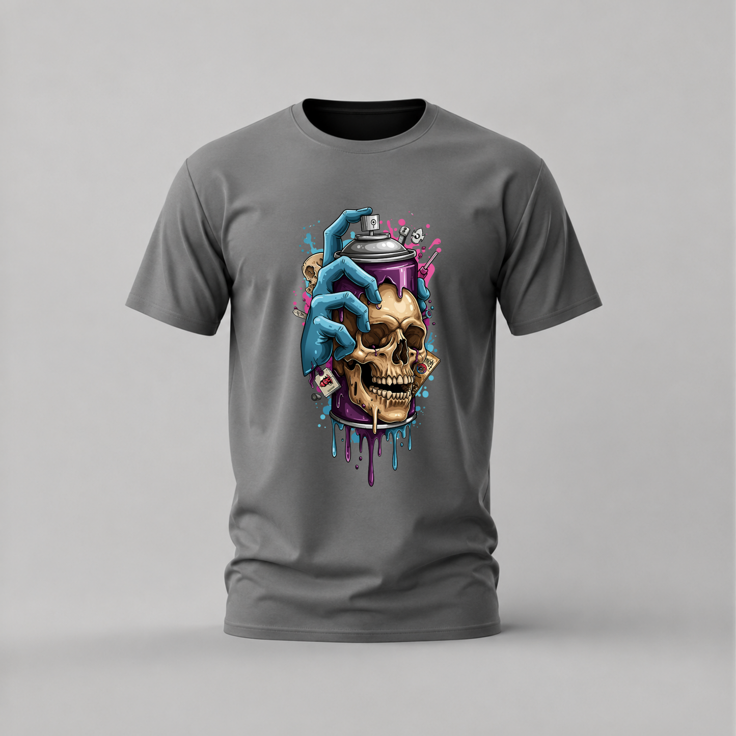SKULL SPRAY Graphic T-Shirt