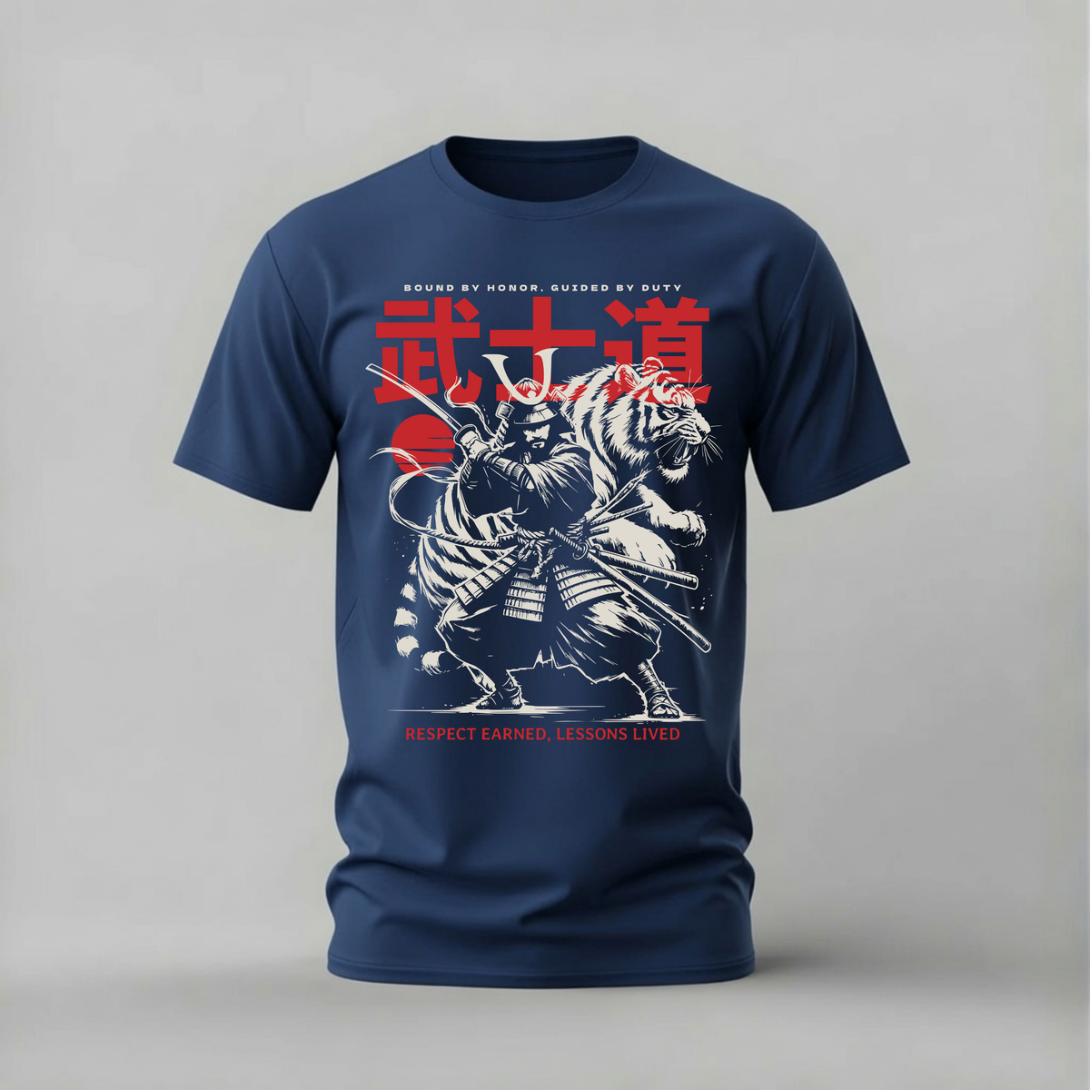 BUSHIDO SAMURAI TIGER Graphic T-Shirt