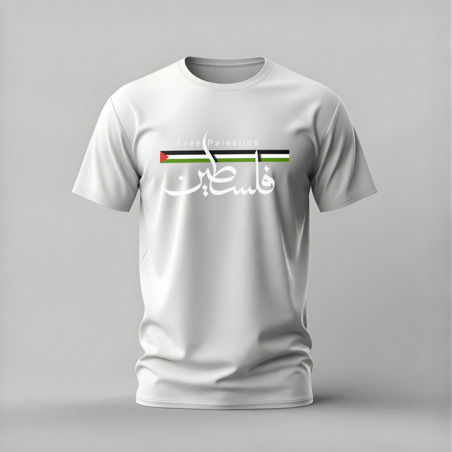 FREE PALESTINE Arabic Calligraphy Graphic T-Shirt