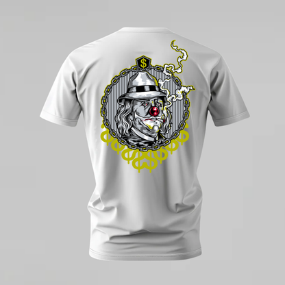GANGSTER CLOWN Dollar Graphic T-Shirt