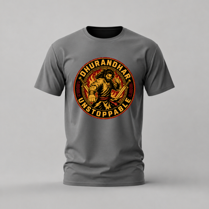 DHURANDHAR Unstoppable Graphic T-Shirt