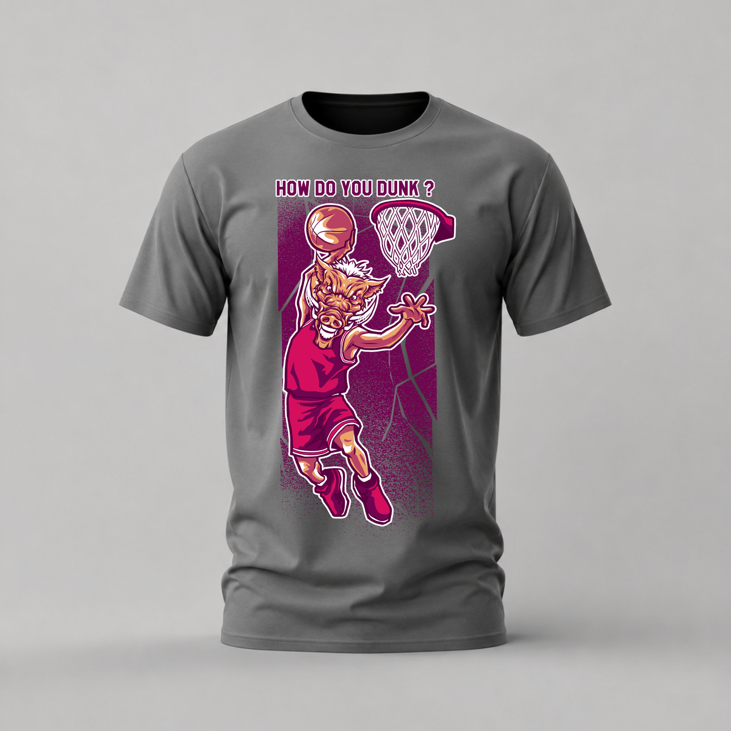 HOW DO YOU DUNK Warthog Graphic T-Shirt