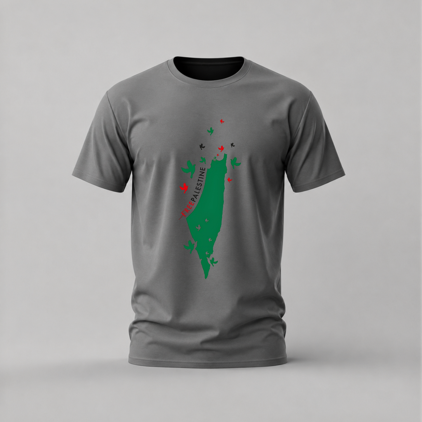 FREE PALESTINE Map Graphic T-Shirt