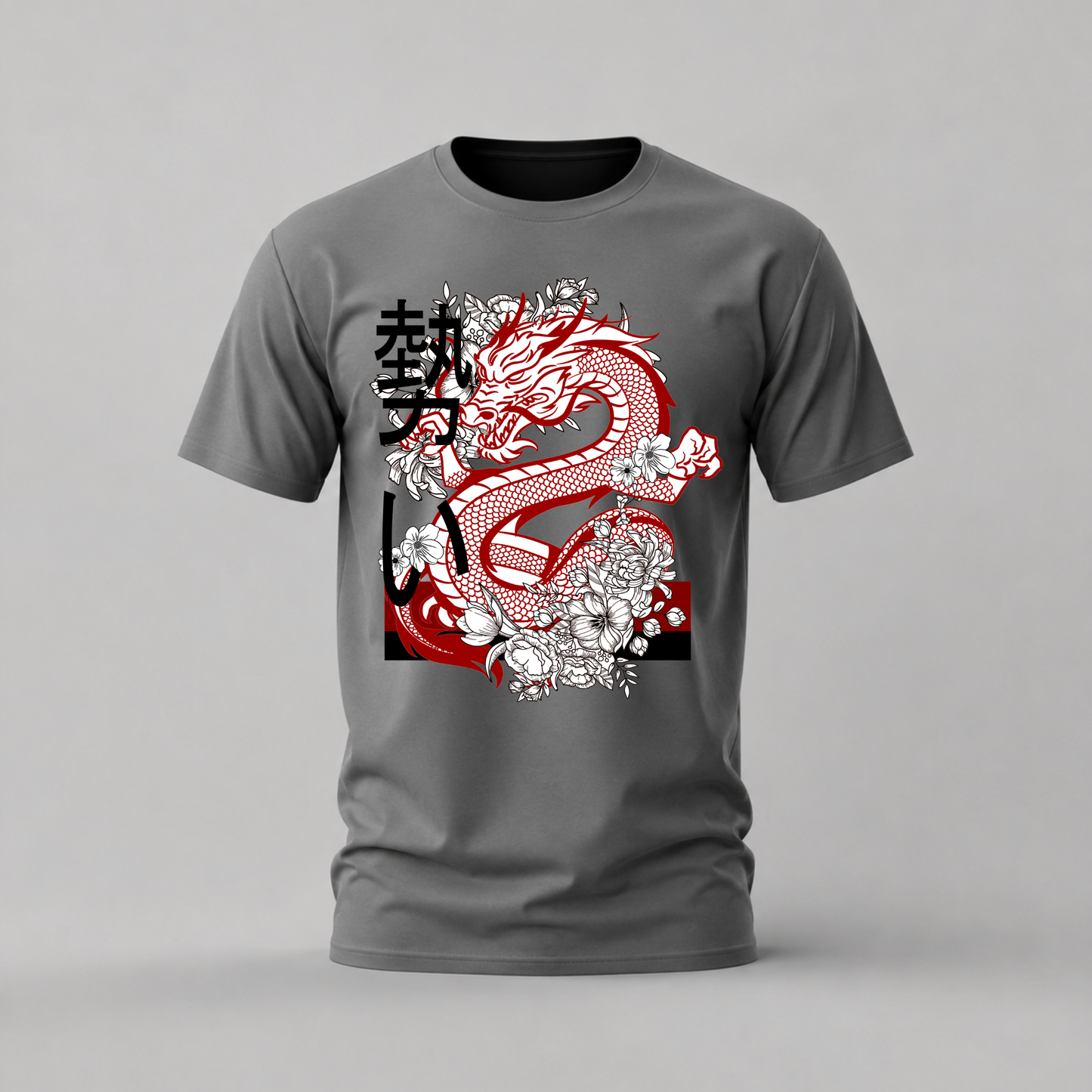 RED JAPANESE DRAGON Graphic T-Shirt