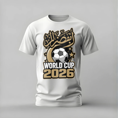 WORLD CUP 2026 Arabic Calligraphy Graphic T-Shirt