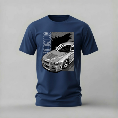 GODZILLA SHADOW GT-R Graphic T-Shirt
