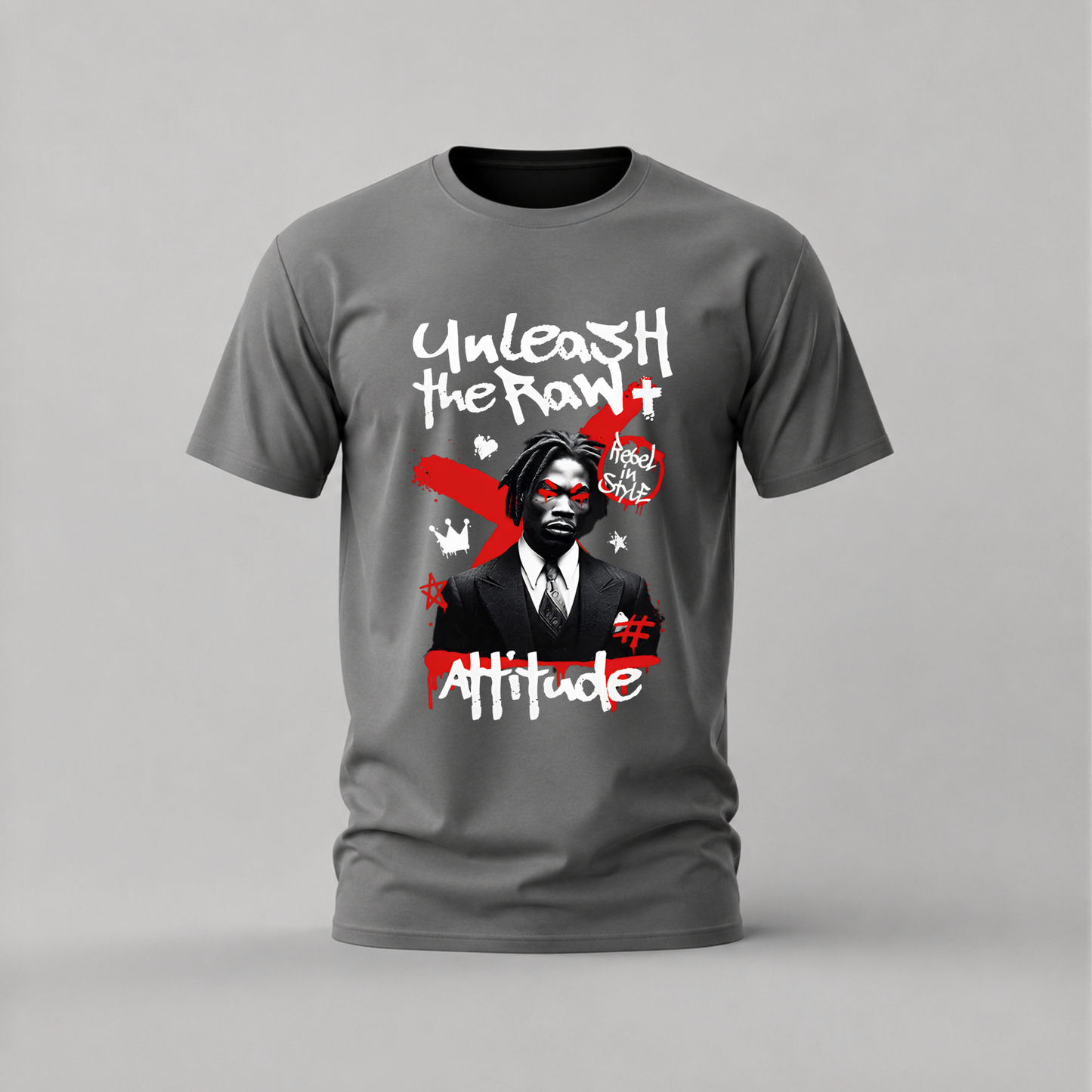 UNLEASH THE RAW Attitude Graphic T-Shirt