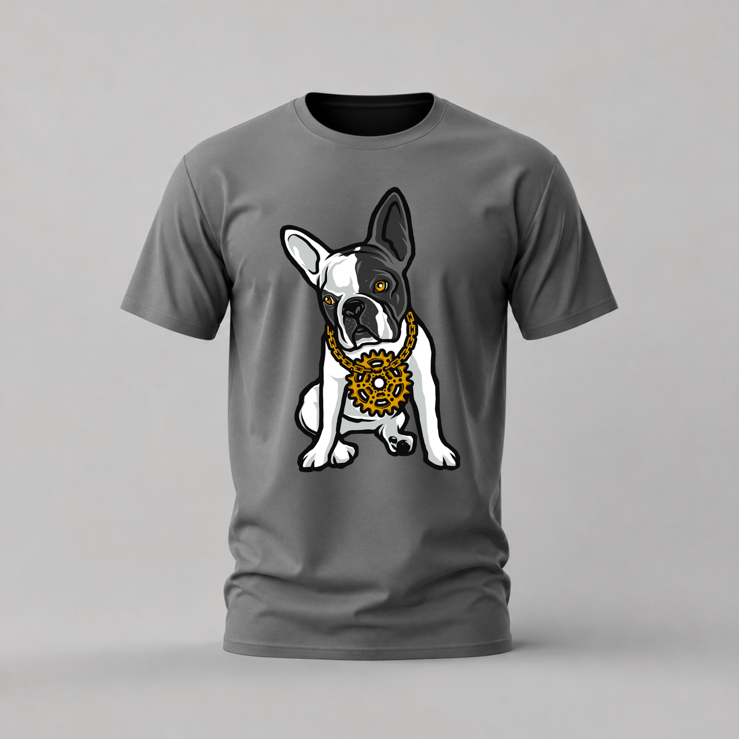 FRENCH BULLDOG Gear Necklace Graphic T-Shirt