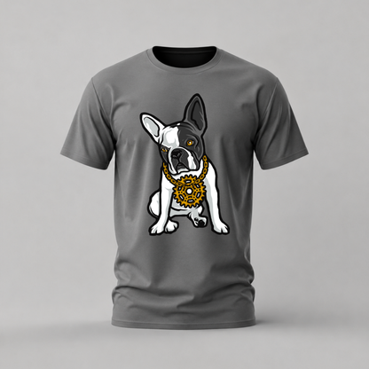 FRENCH BULLDOG Gear Necklace Graphic T-Shirt