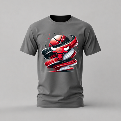 CHICAGO BULLS Swirl Graphic T-Shirt
