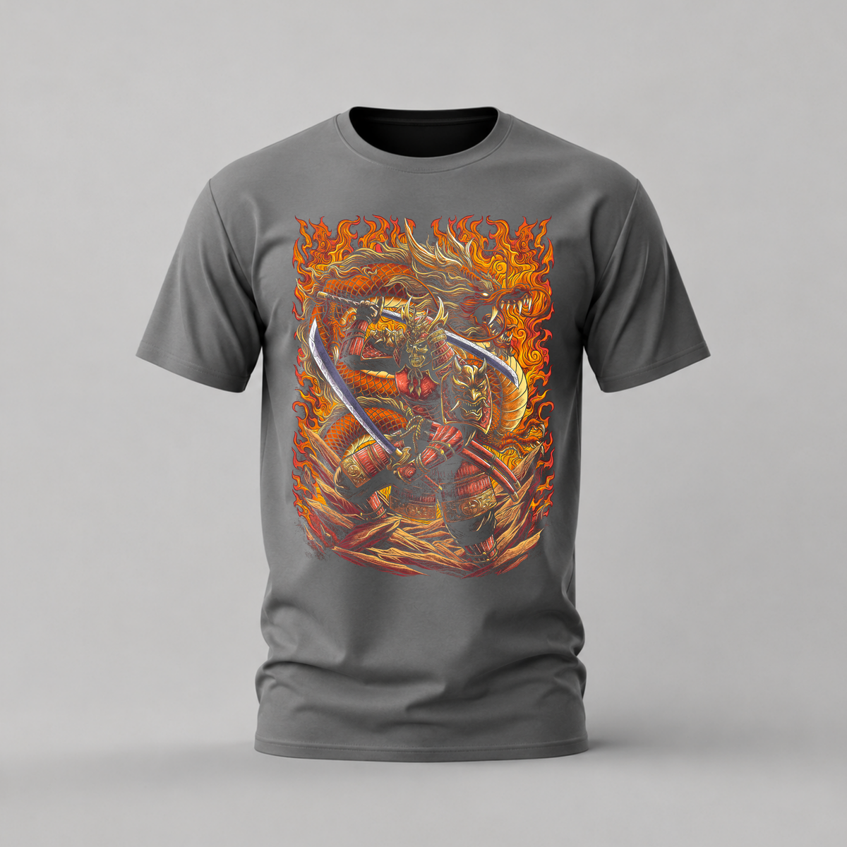 SAMURAI DRAGON Graphic T-Shirt