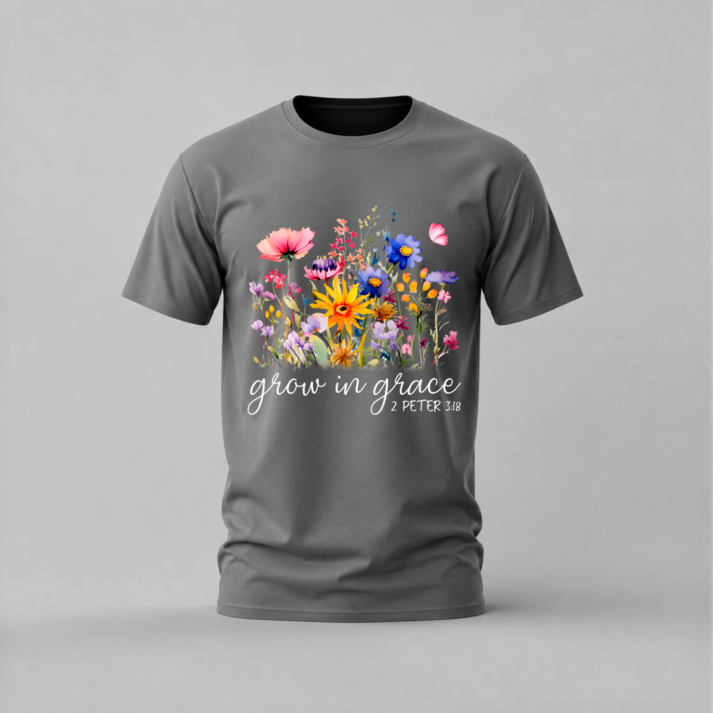 GROW IN GRACE 2 Peter 3:18 Graphic T-Shirt
