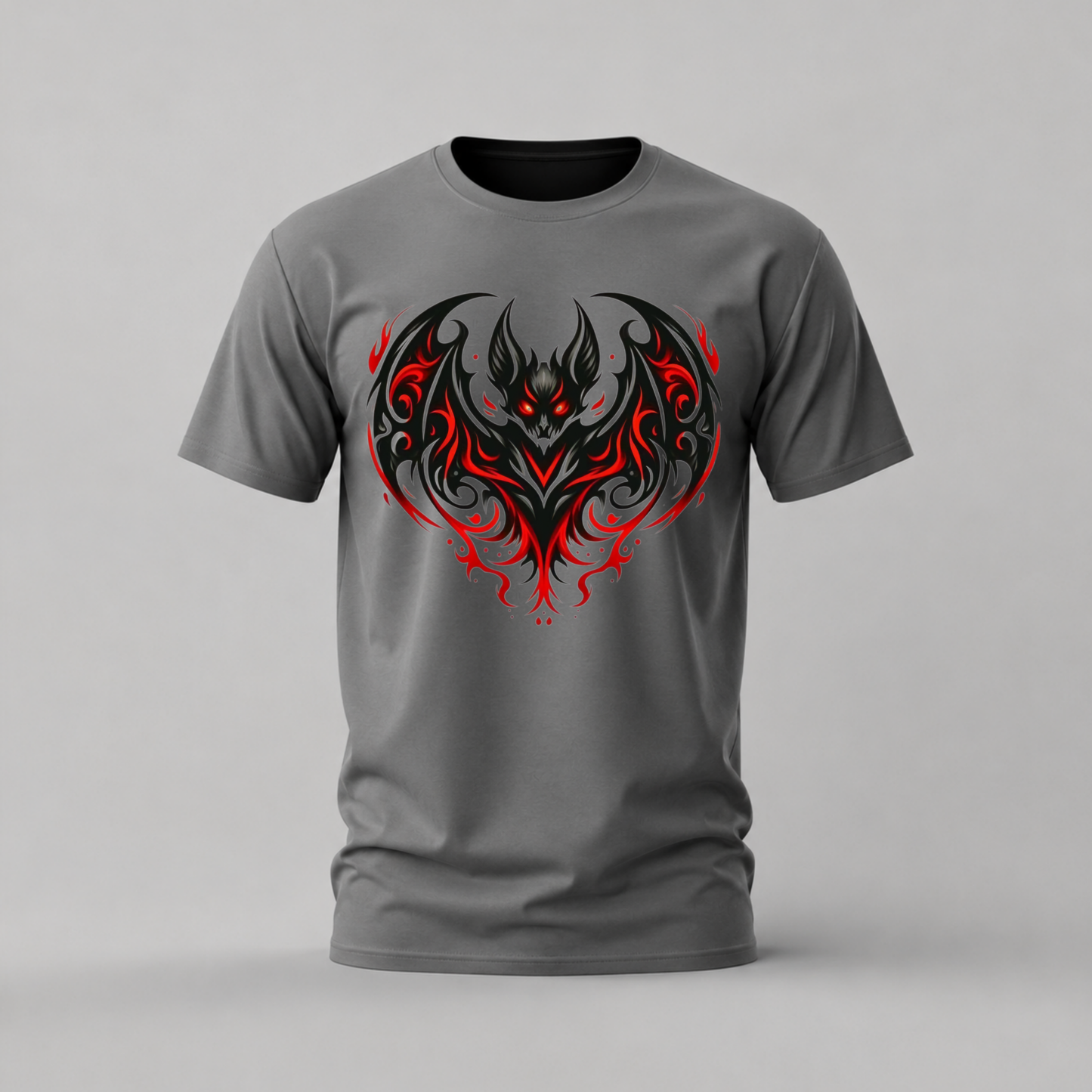 DARK DEMON Bat Graphic T-Shirt