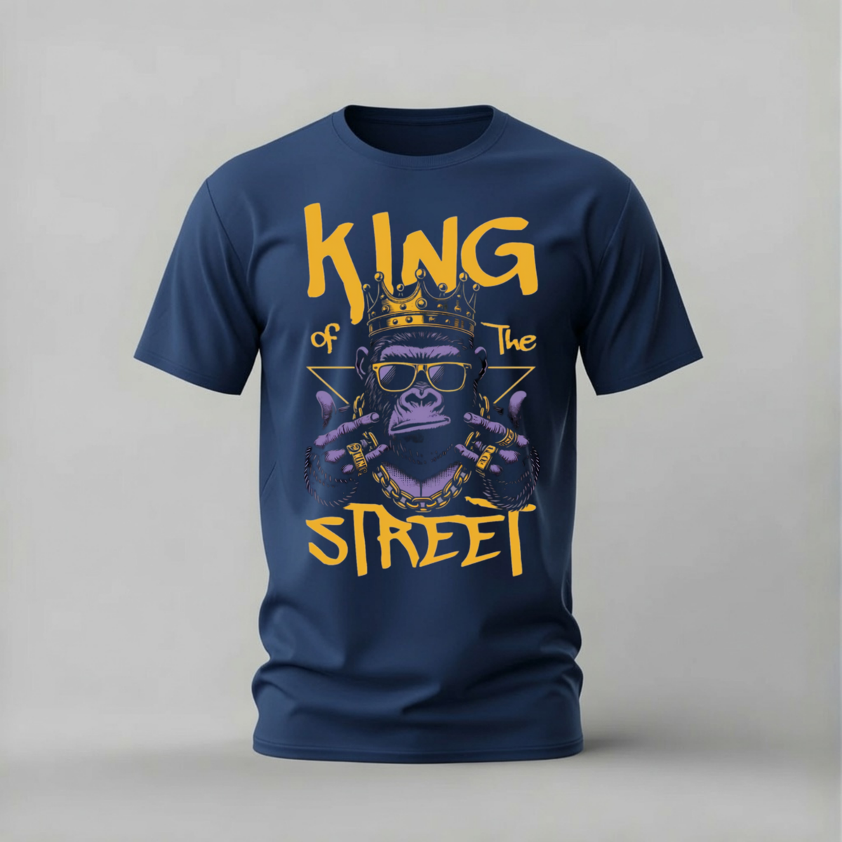 KING OF THE STREET GORILLA Graphic T-Shirt