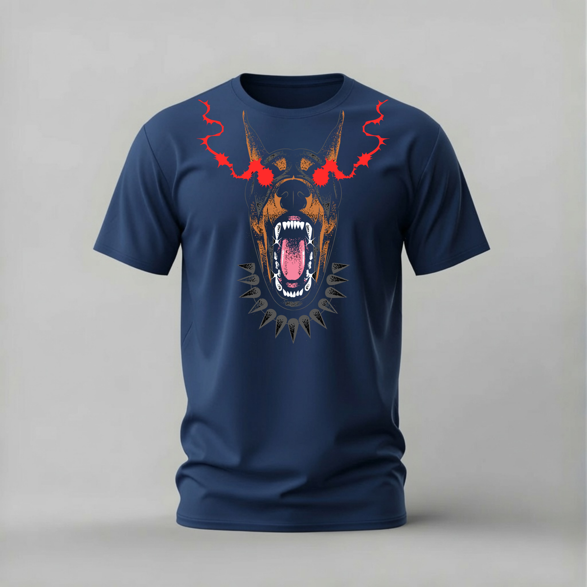 SPIKED DOBERMAN Graphic T-Shirt