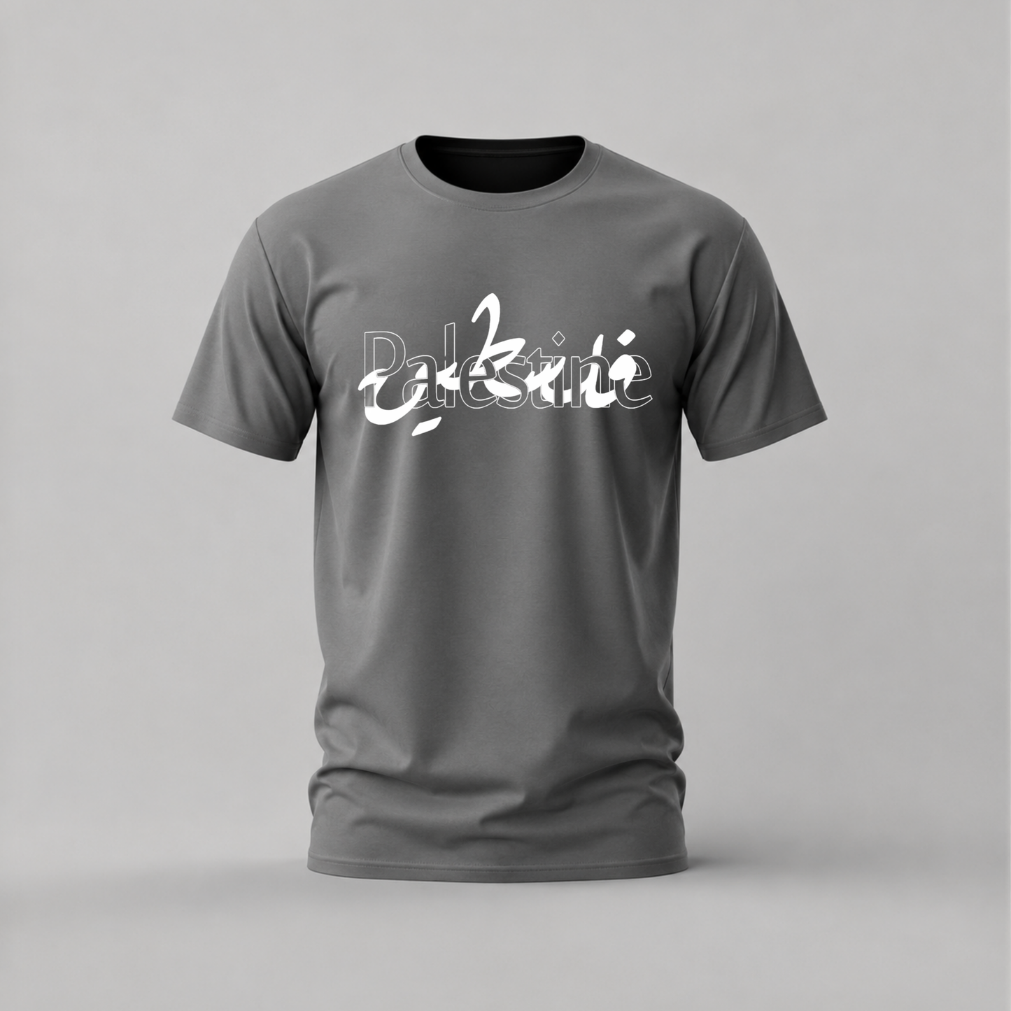 PALESTINE Arabic Calligraphy Graphic T-Shirt