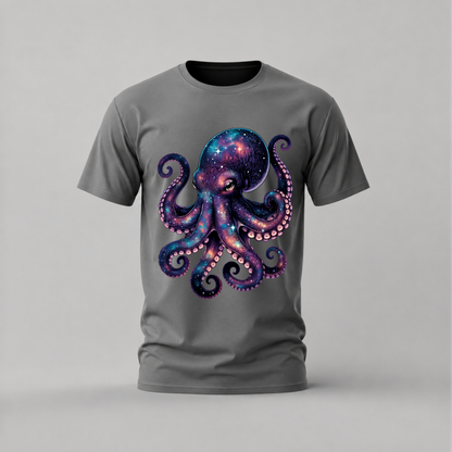 GALAXY OCTOPUS Graphic T-Shirt