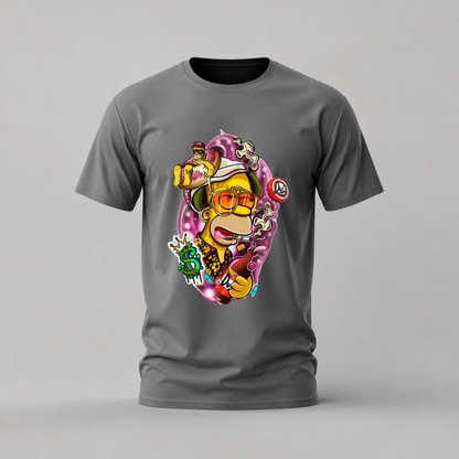 HOMER SIMPSON Duff Graphic T-Shirt