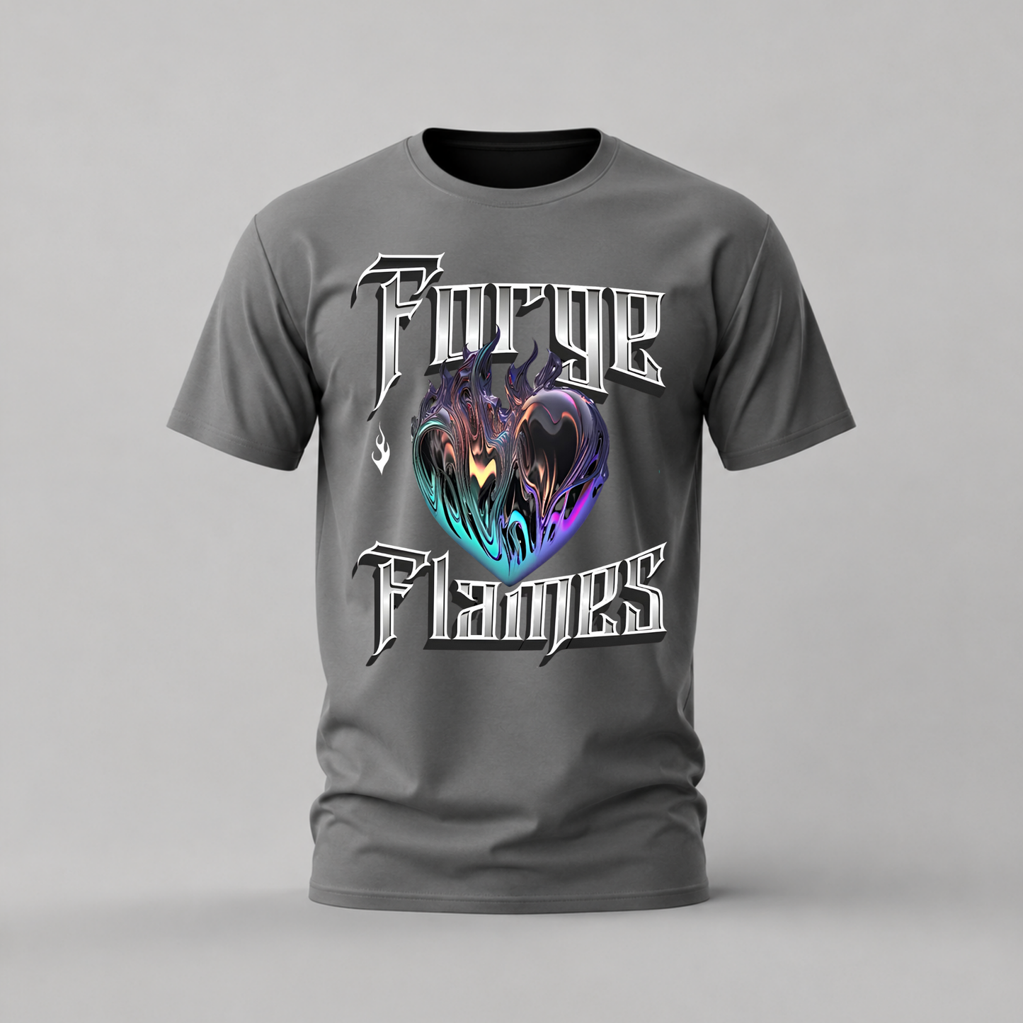 FORGE FLAMES Heart Graphic T-Shirt